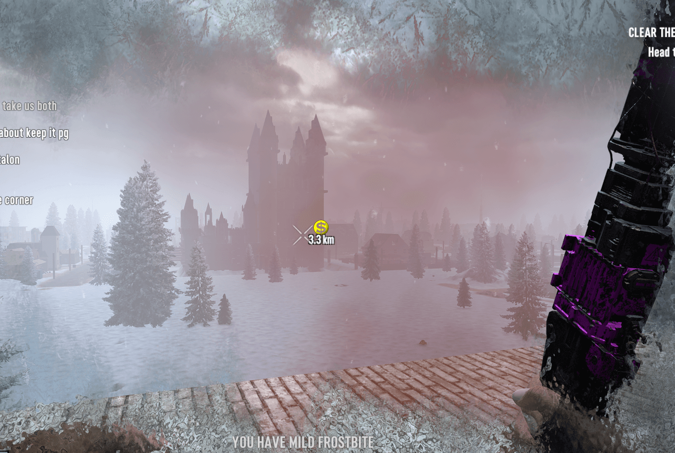 The view from my winter home